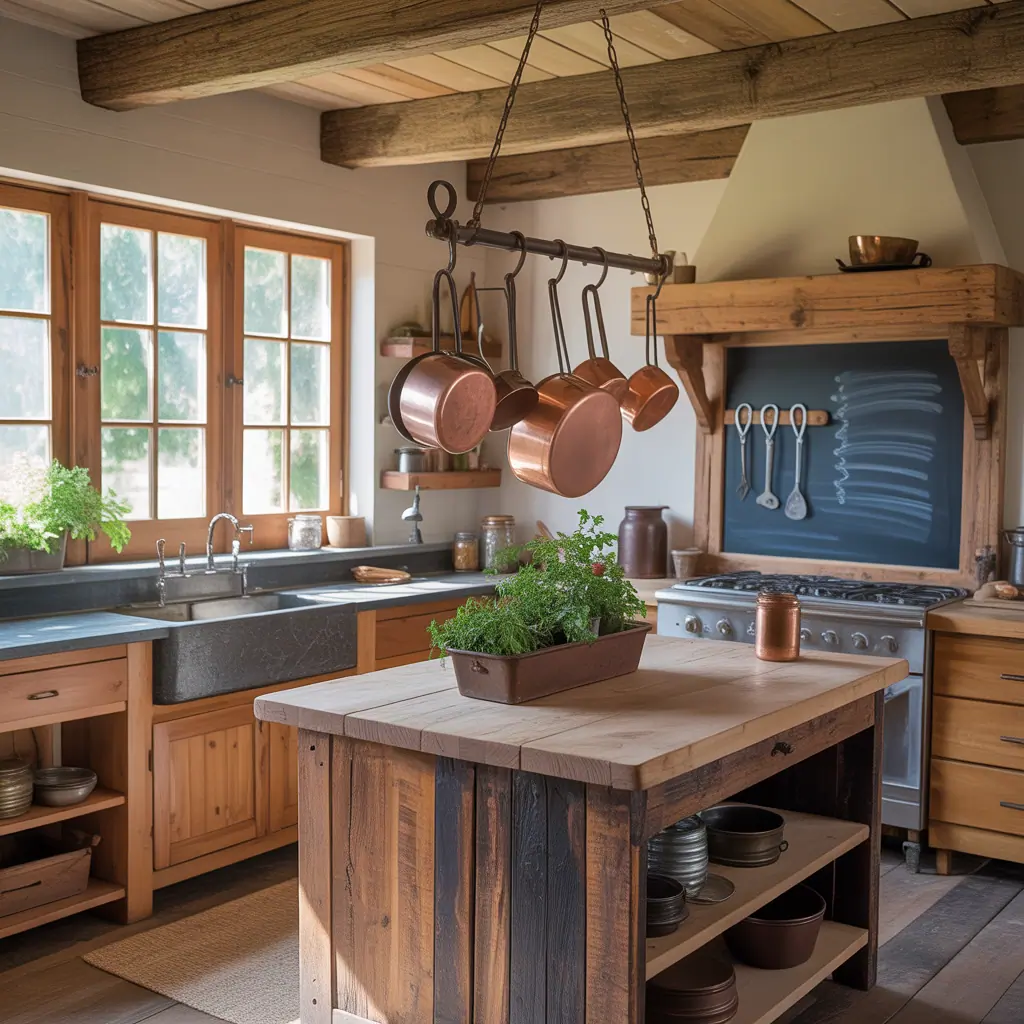 primitive rustic kitchen decor