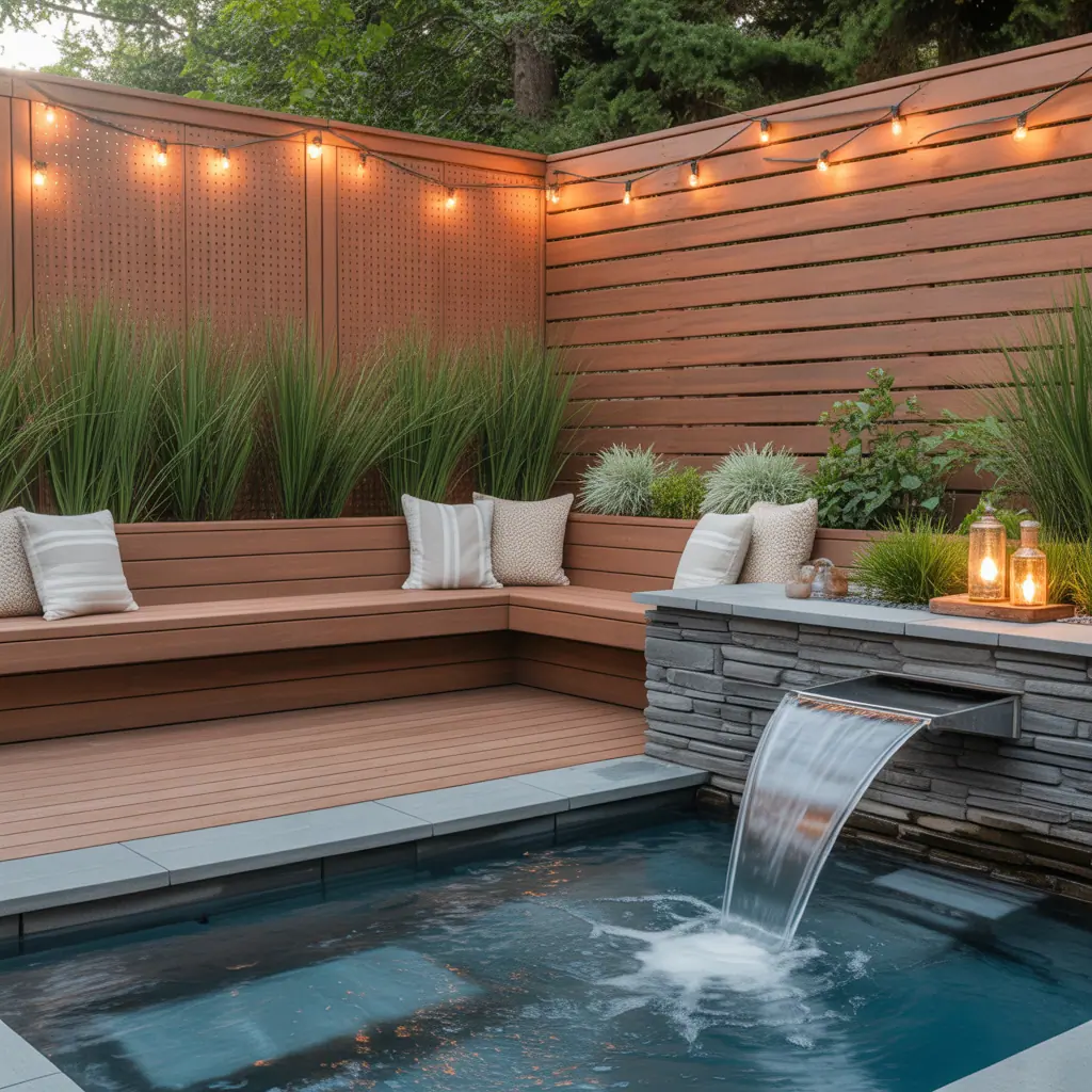 privacy ideas for hot tub