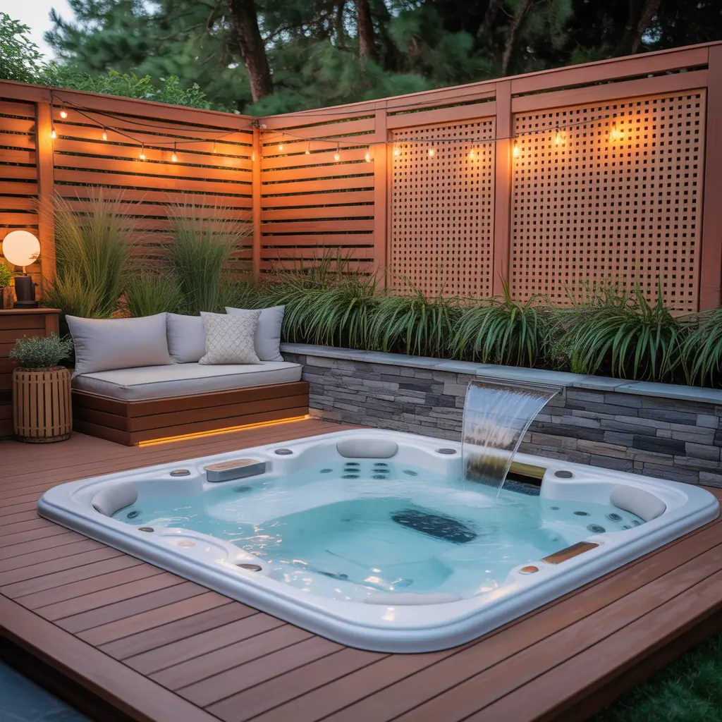 privacy ideas for hot tub