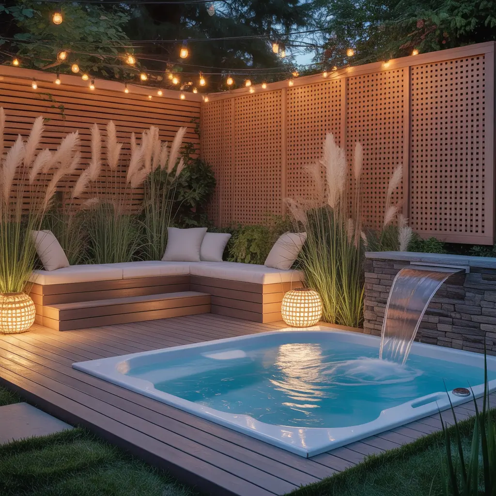privacy ideas for hot tub