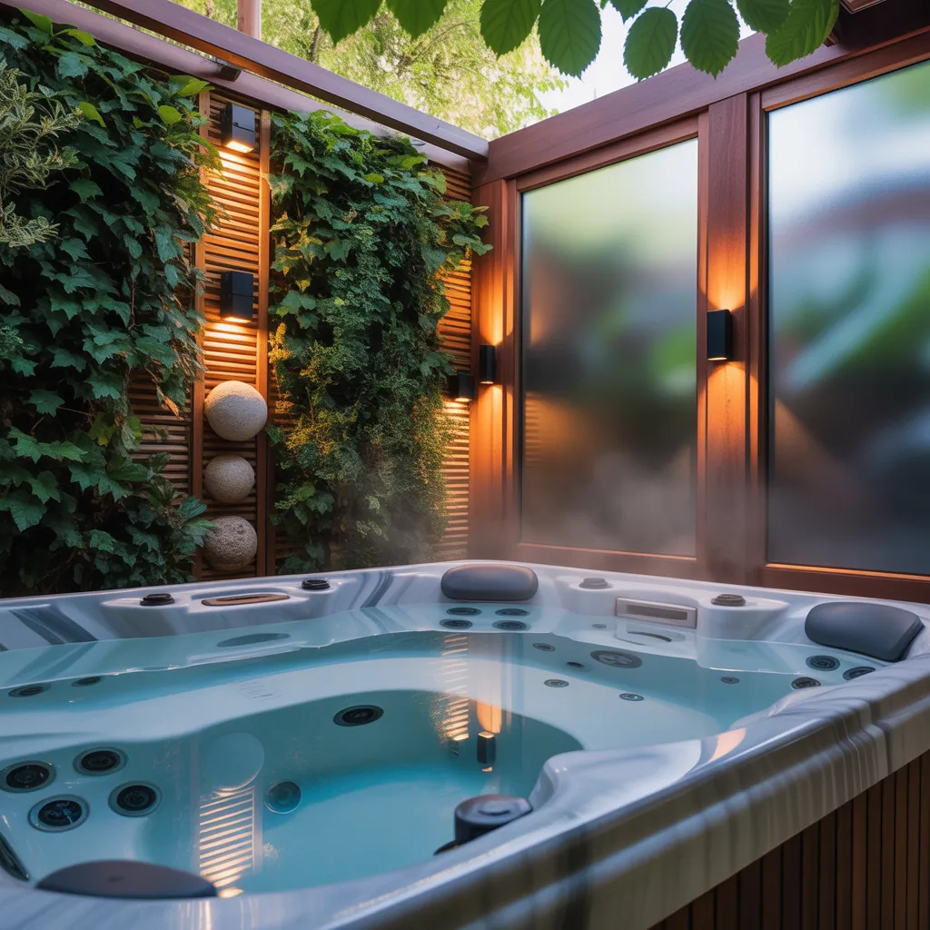 privacy ideas for hot tub