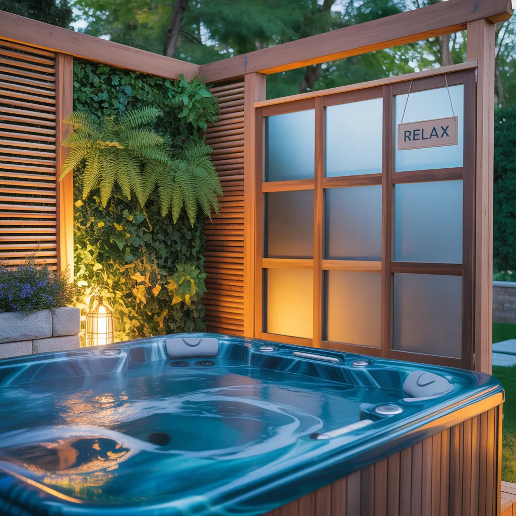 privacy ideas for hot tub