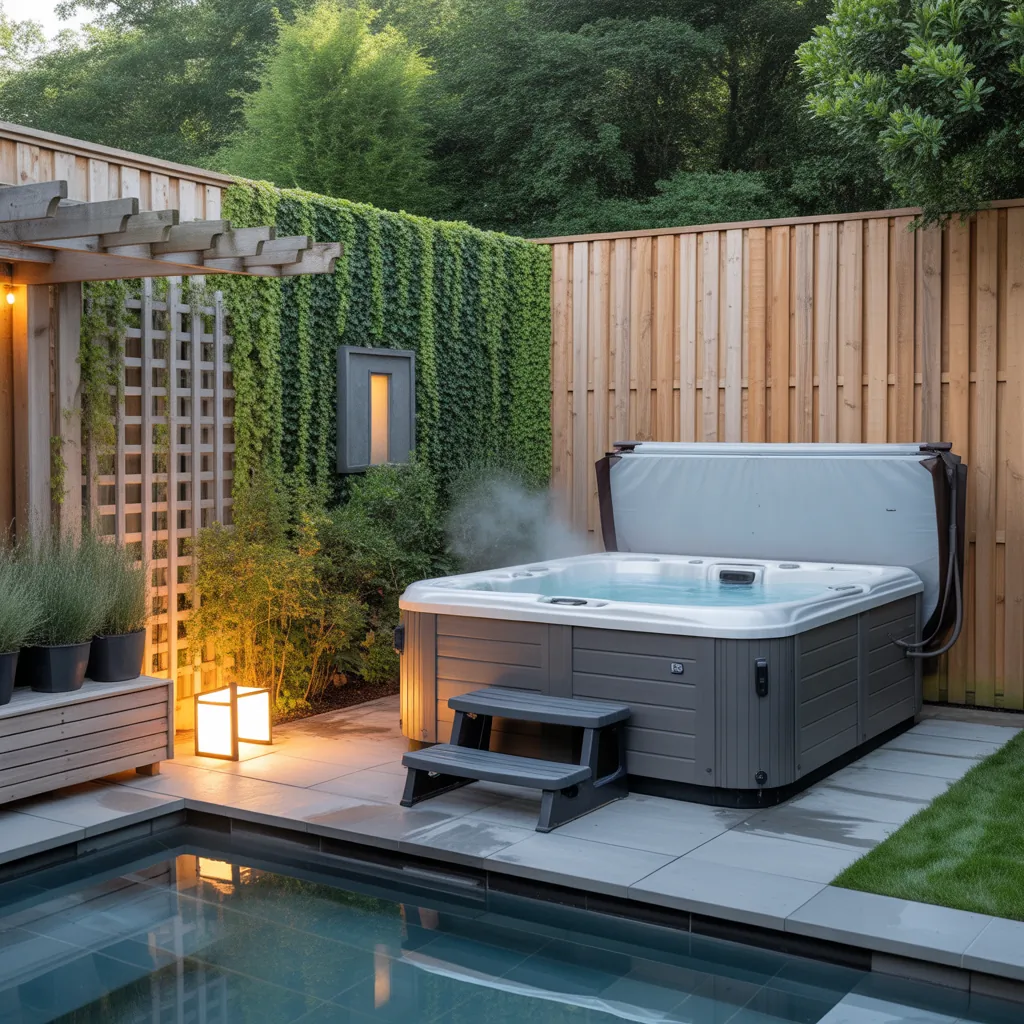 privacy ideas for hot tub