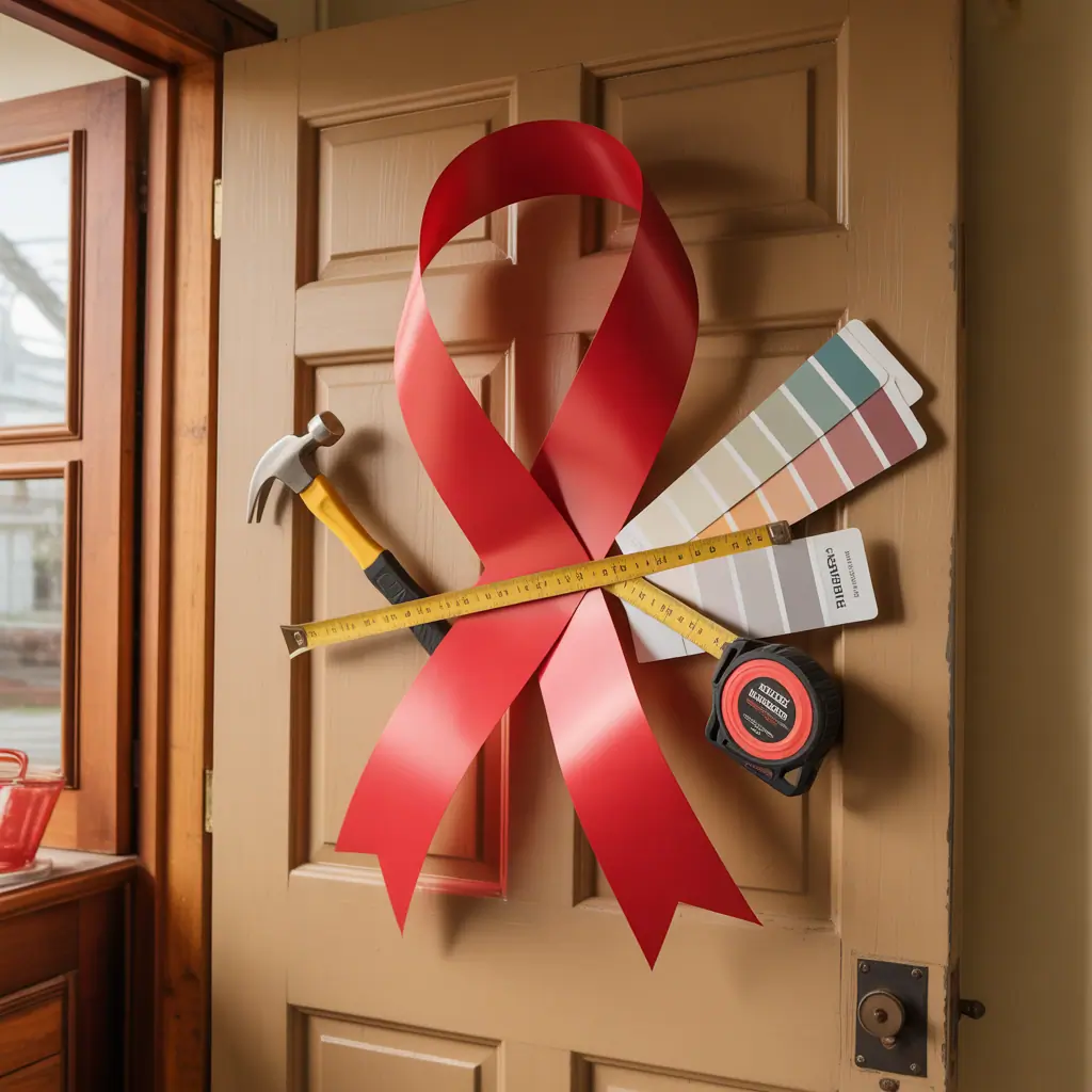 red ribbon week door decor ideas