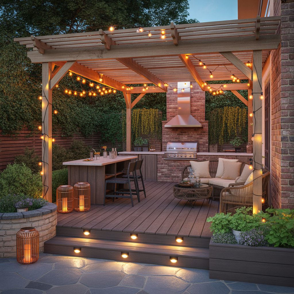 restaurant patio lighting inspiration