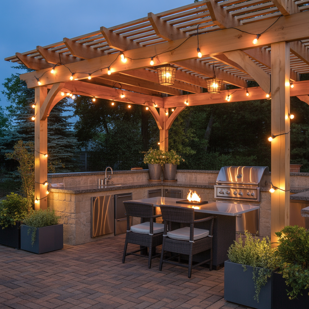 restaurant patio lighting inspiration