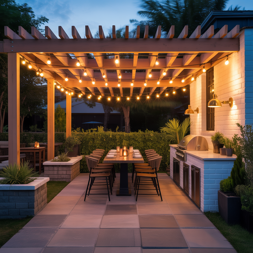 restaurant patio lighting inspiration