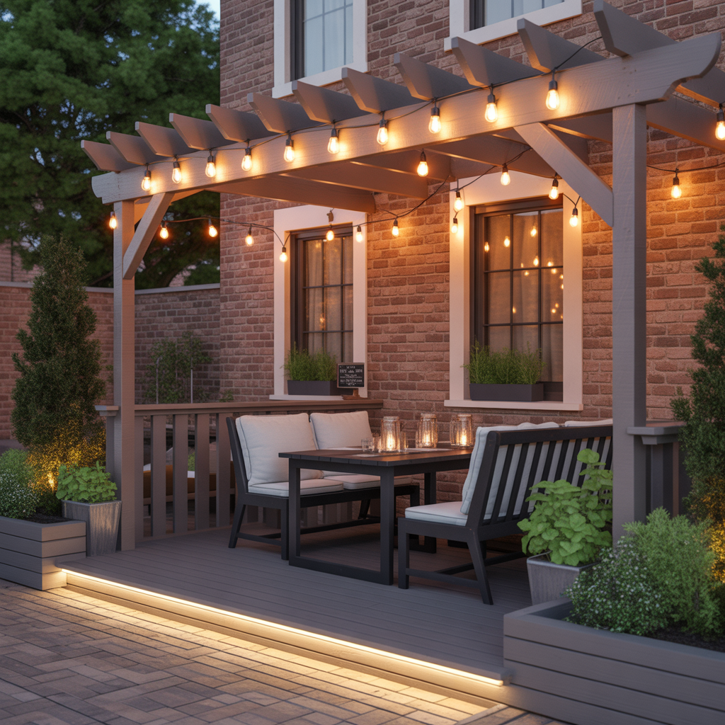 restaurant patio lighting inspiration