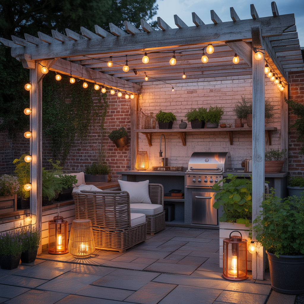 restaurant patio lighting inspiration
