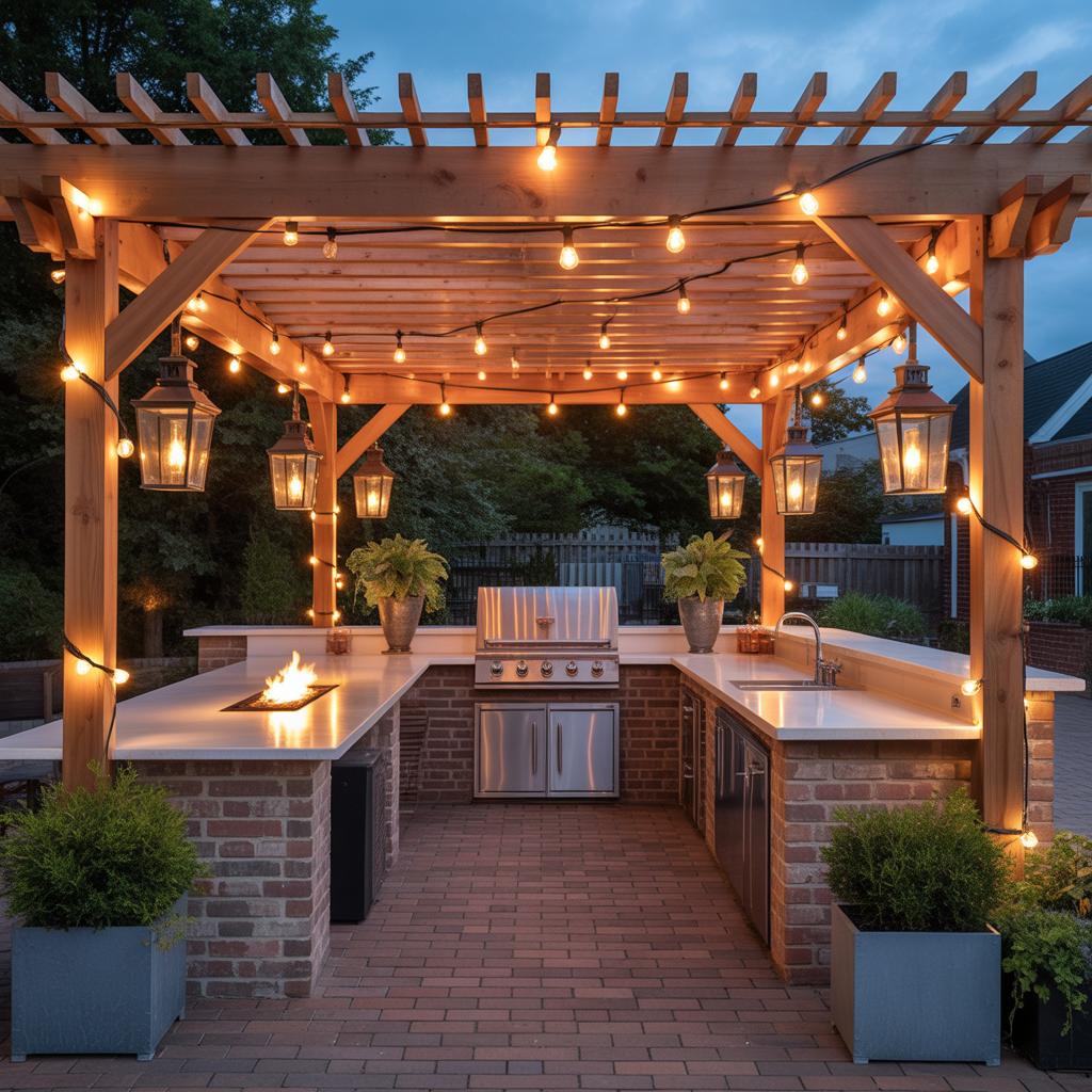 restaurant patio lighting inspiration