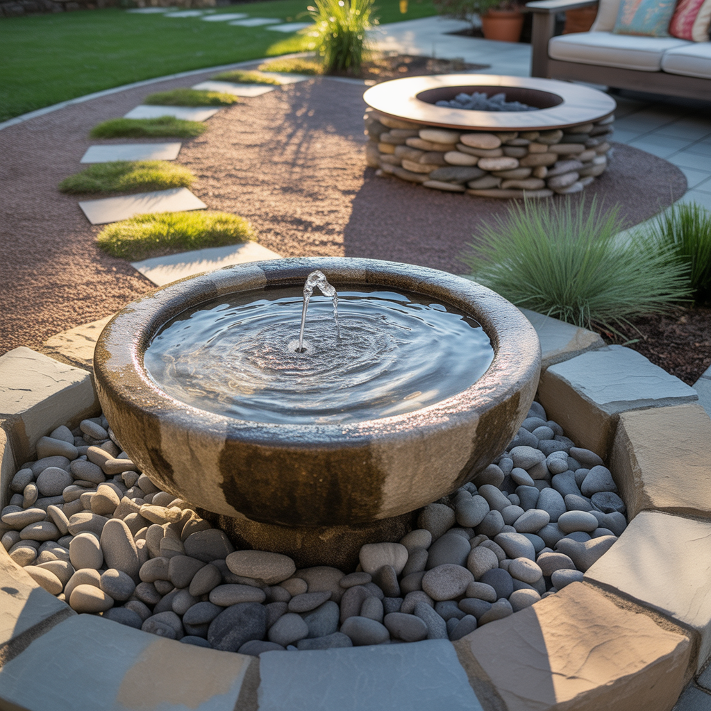 river rock landscaping picture ideas