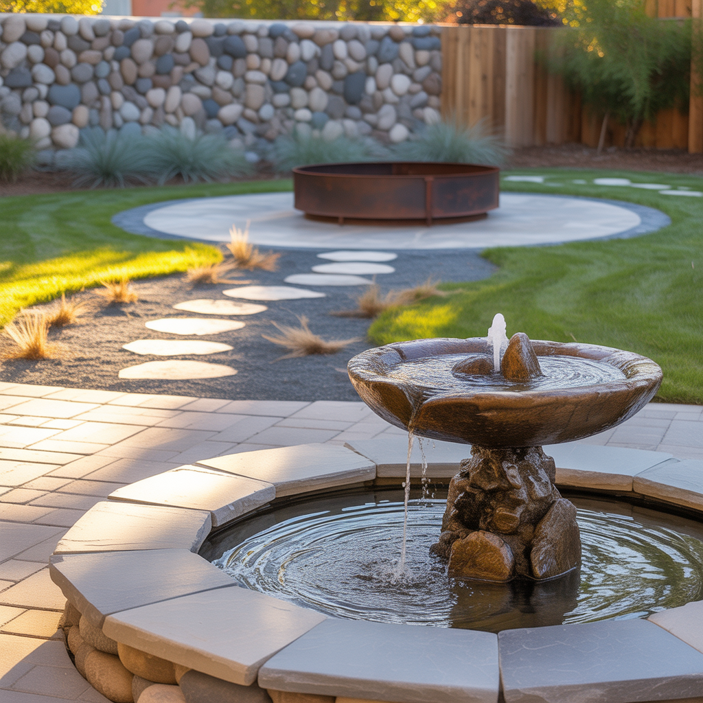 river rock landscaping picture ideas