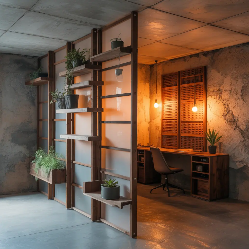 room divider ideas basement