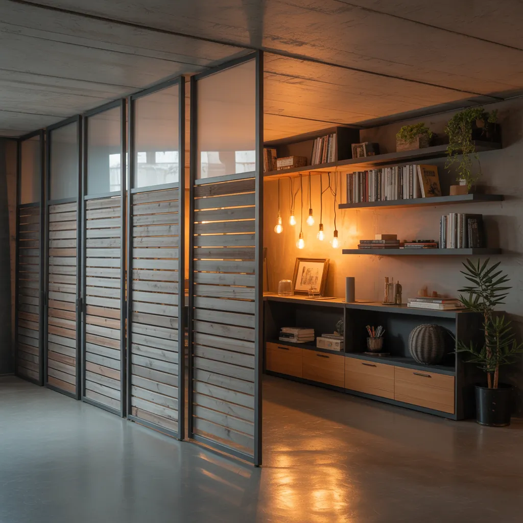room divider ideas basement