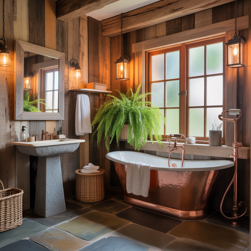 Rustic Bathroom Designs