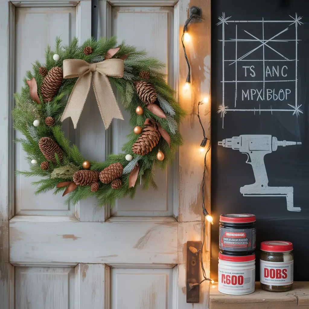 rustic christmas wreath inspiration