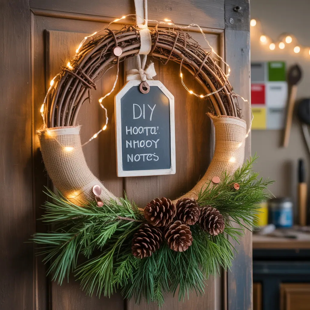 rustic christmas wreath inspiration