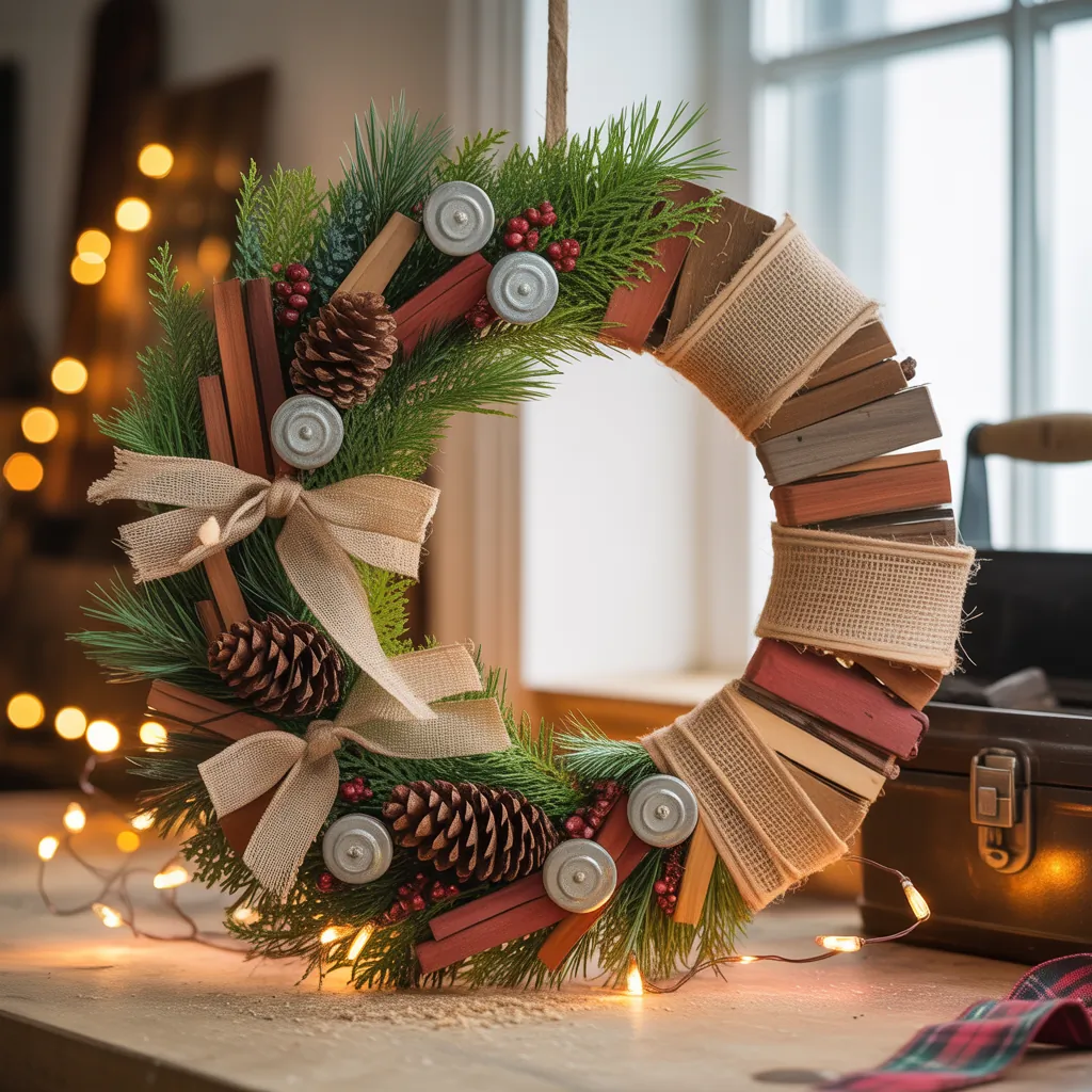 rustic christmas wreath inspiration