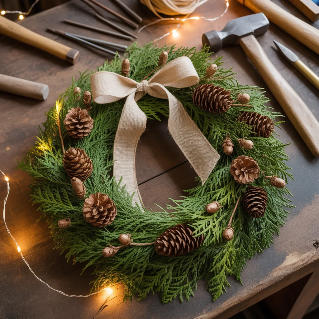 rustic christmas wreath inspiration