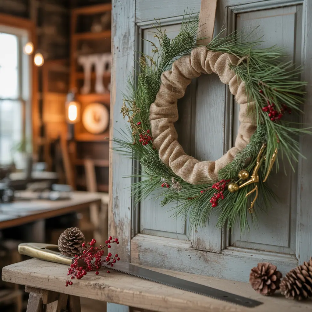 rustic christmas wreath inspiration