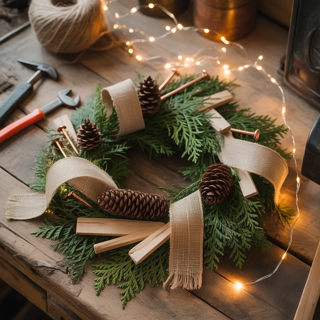 rustic christmas wreath inspiration