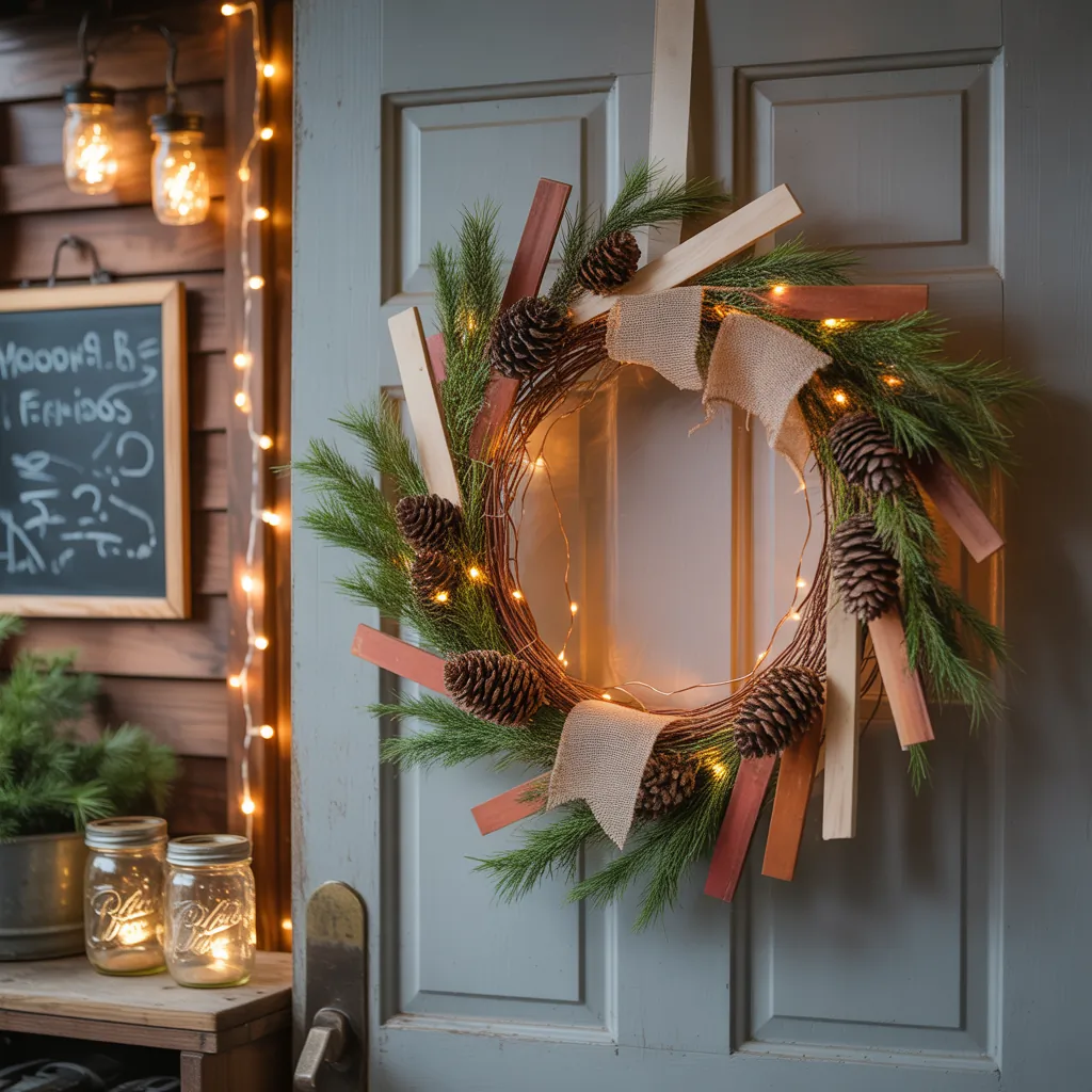 rustic christmas wreath inspiration