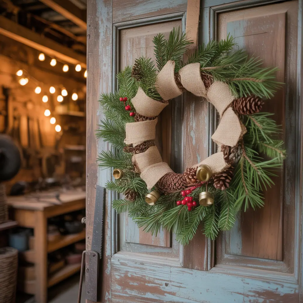 rustic christmas wreath inspiration