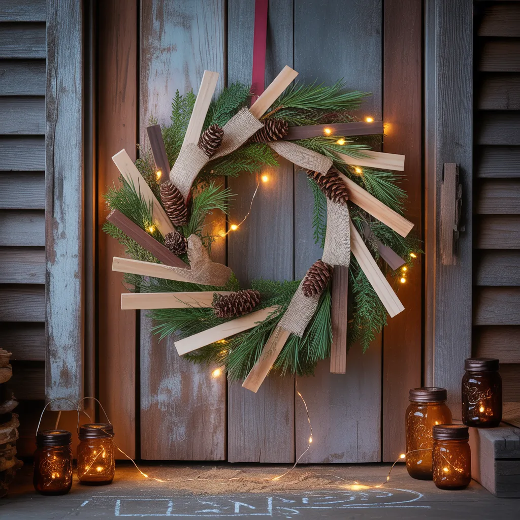 rustic christmas wreath inspiration