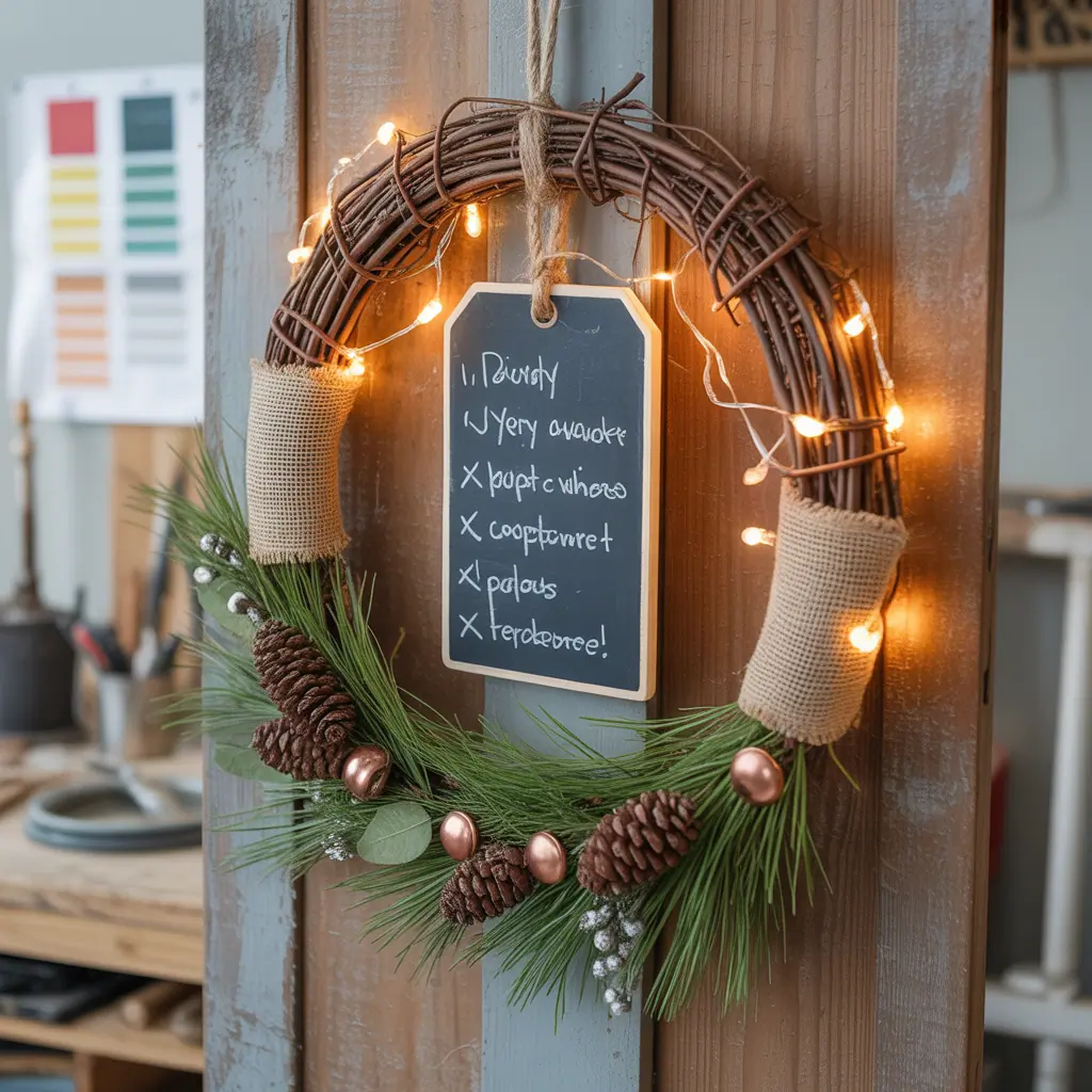 rustic christmas wreath inspiration