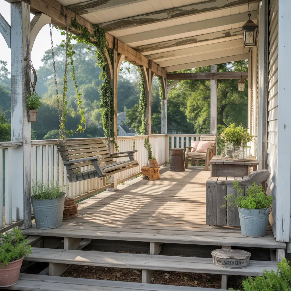 rustic farmhouse porch ideas