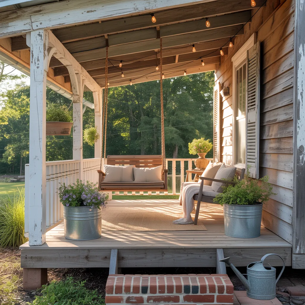rustic farmhouse porch ideas