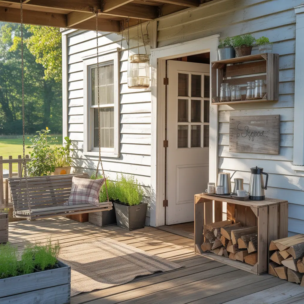 rustic farmhouse porch ideas