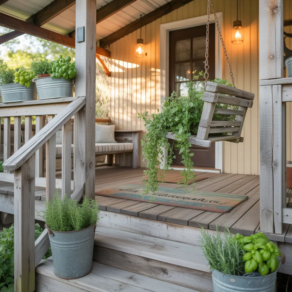 rustic farmhouse porch ideas