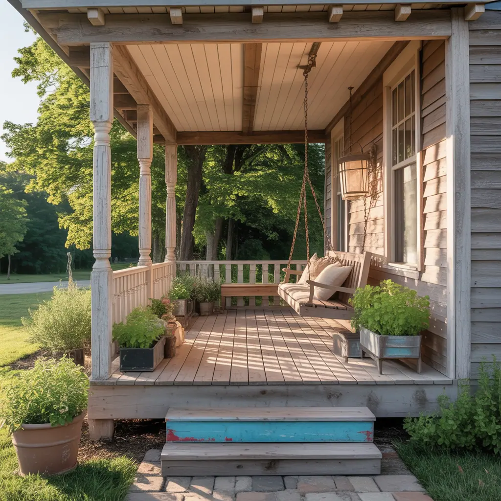 rustic farmhouse porch ideas