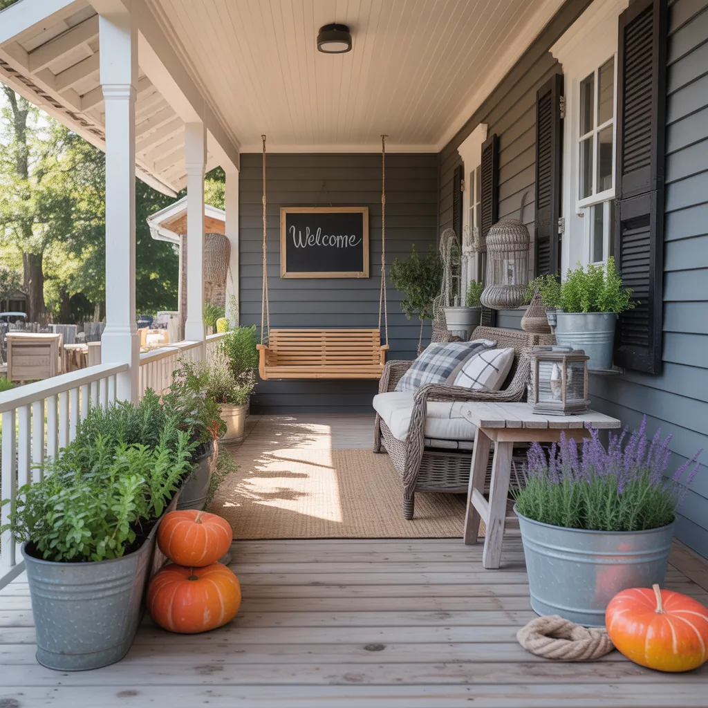 rustic farmhouse porch ideas