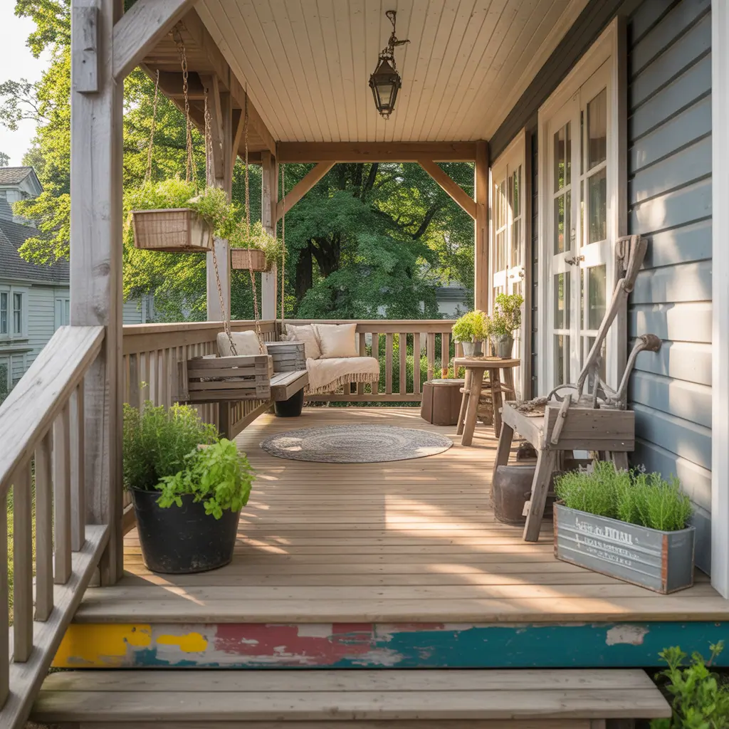 rustic farmhouse porch ideas