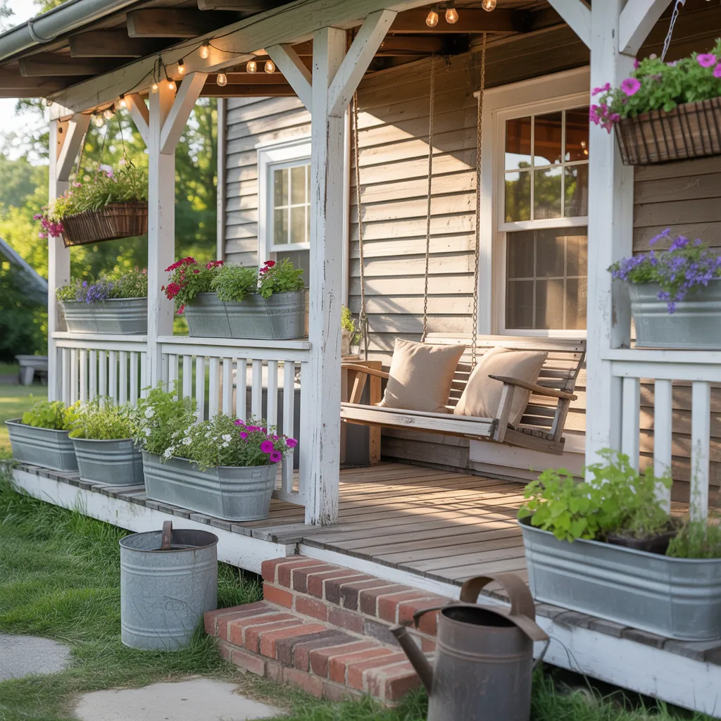 rustic farmhouse porch ideas