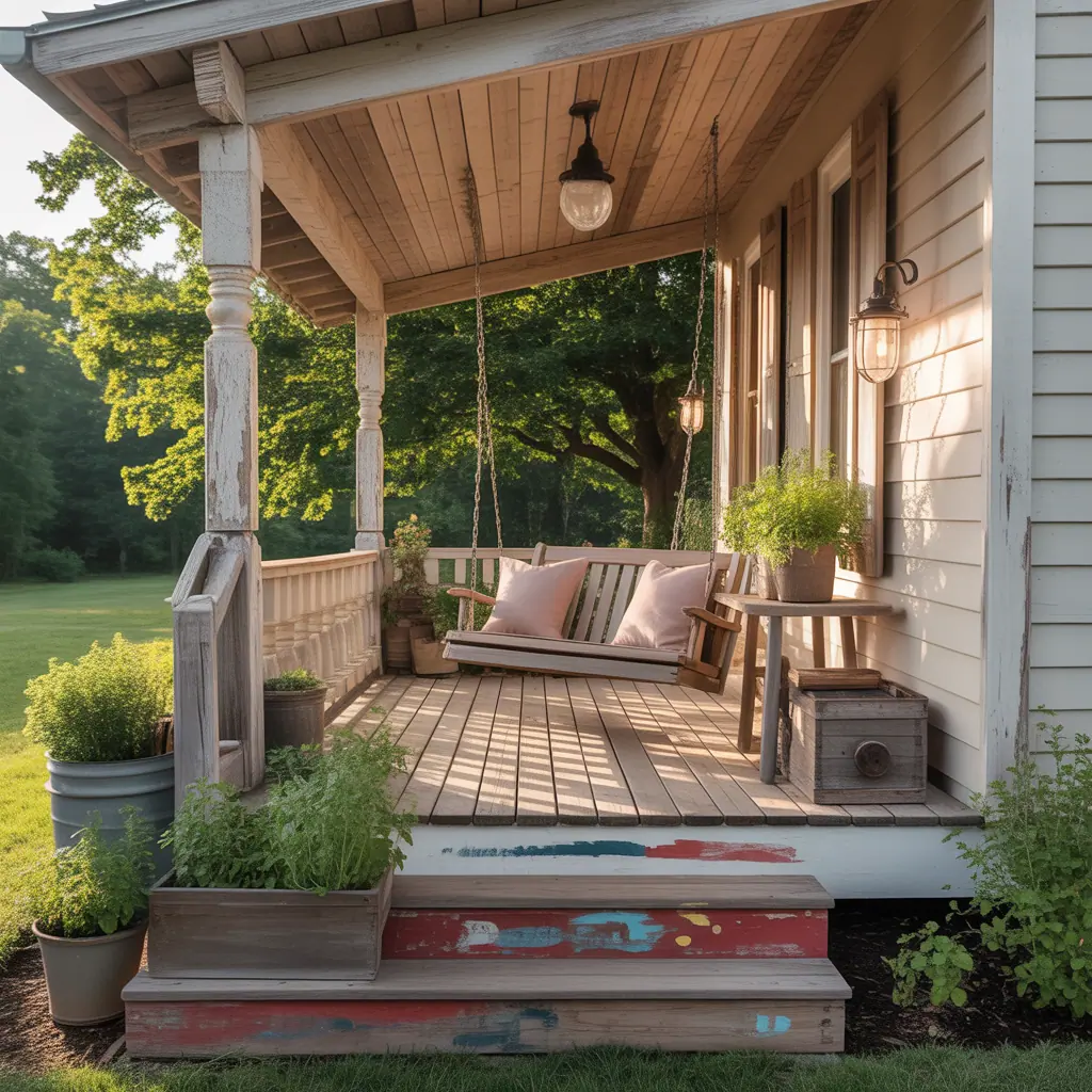 rustic farmhouse porch ideas