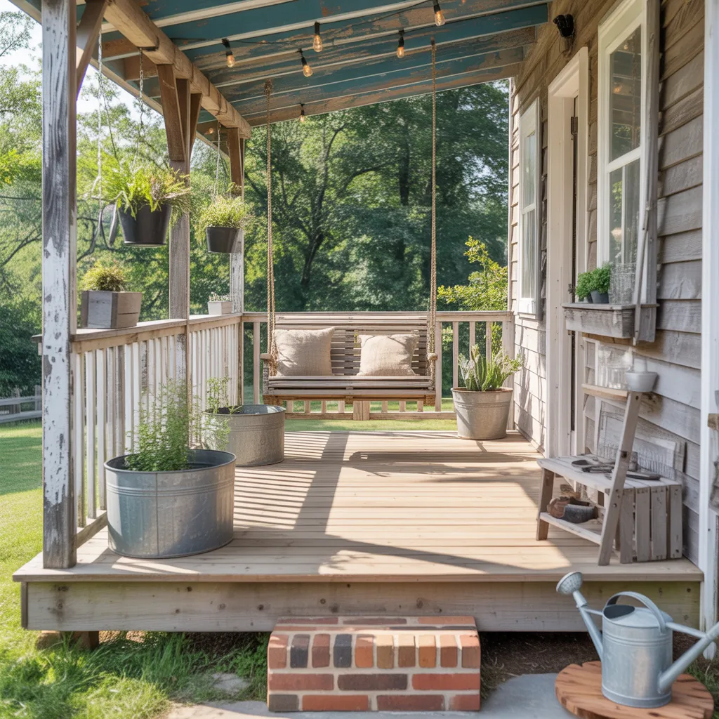 rustic farmhouse porch ideas