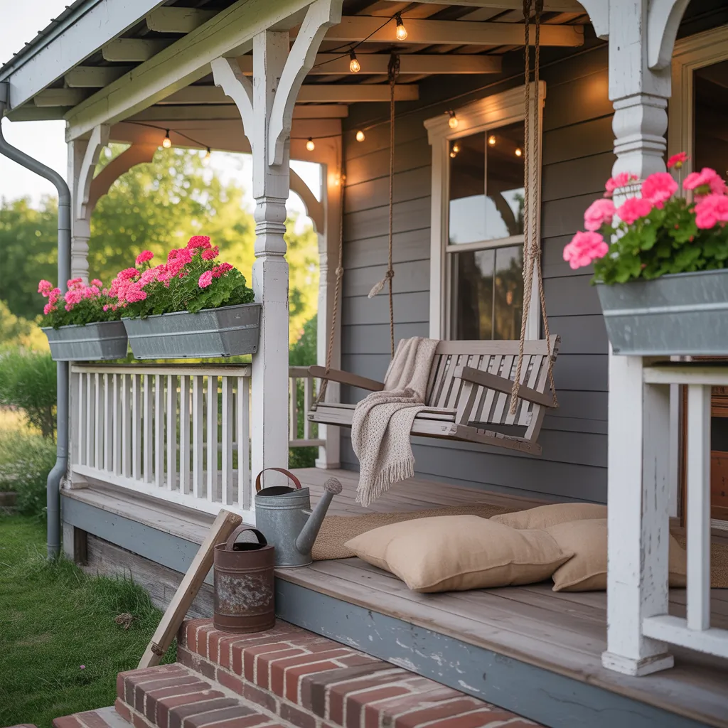 rustic farmhouse porch ideas