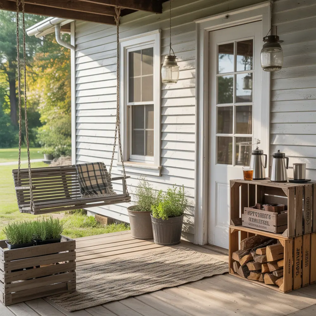 rustic farmhouse porch ideas