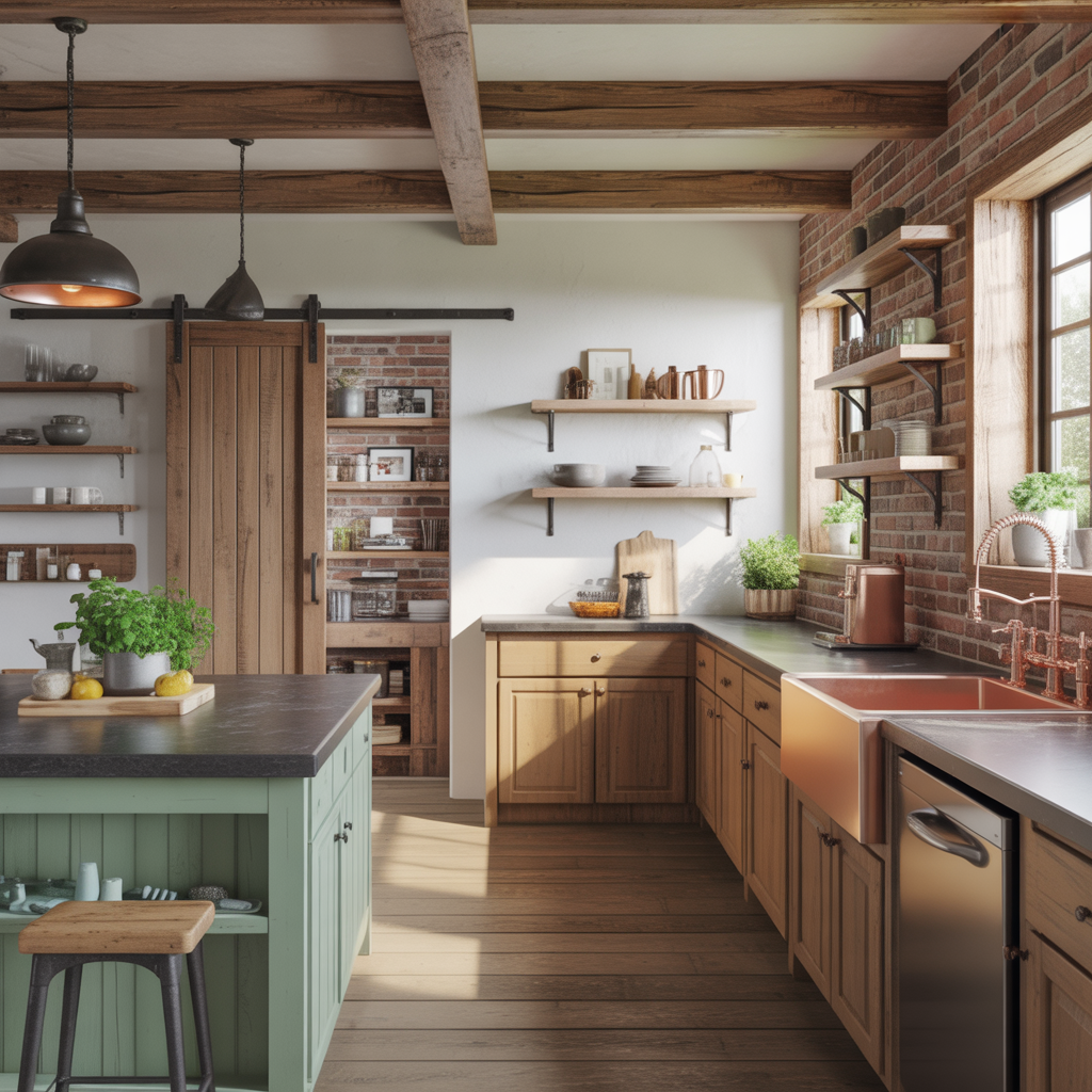 rustic modern farmhouse kitchen ideas