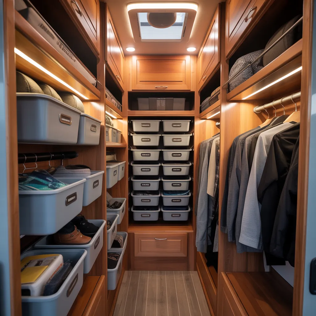 rv closet storage