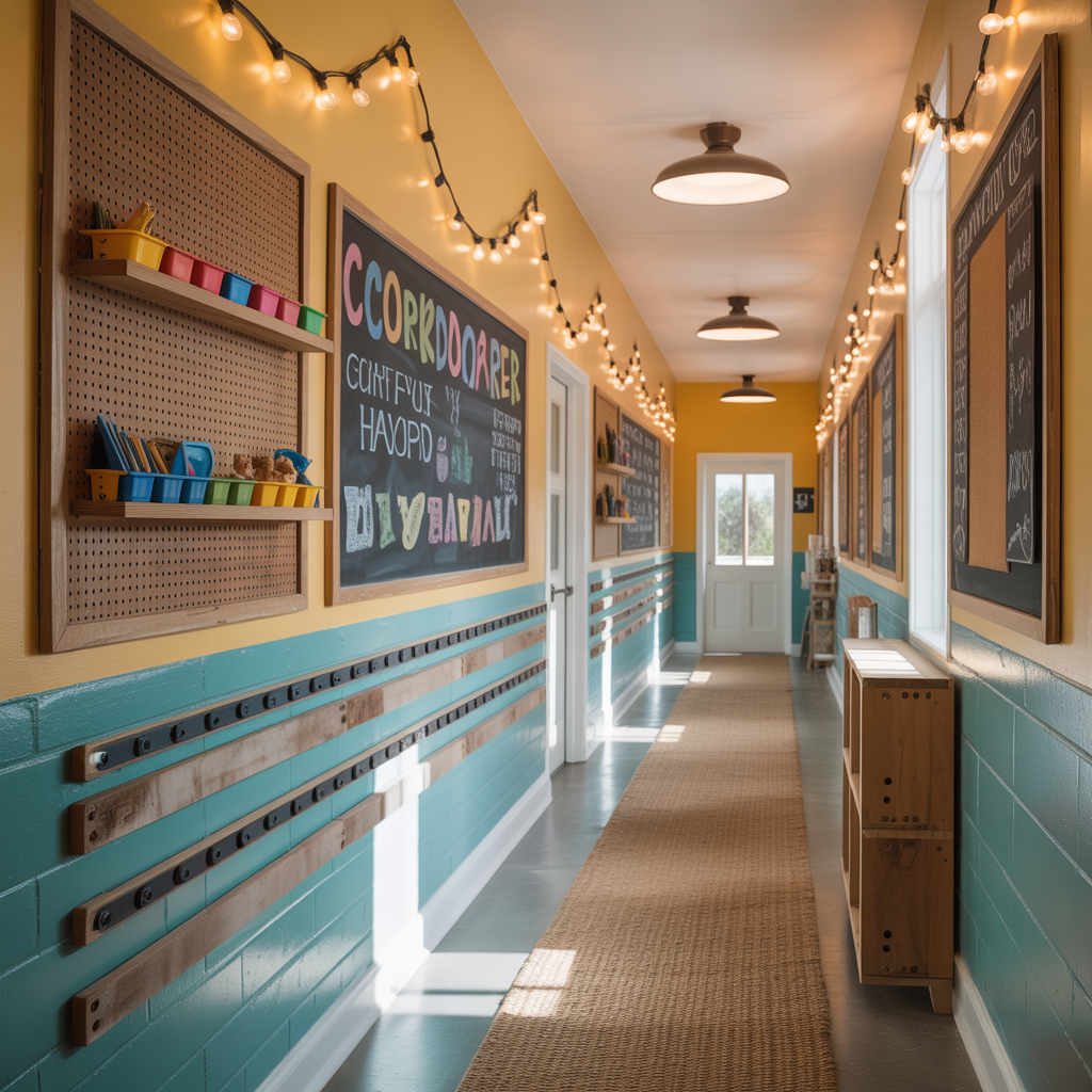 school corridor wall decoration