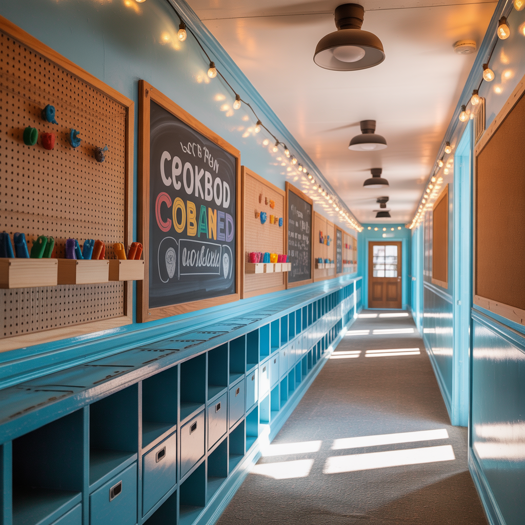 school corridor wall decoration