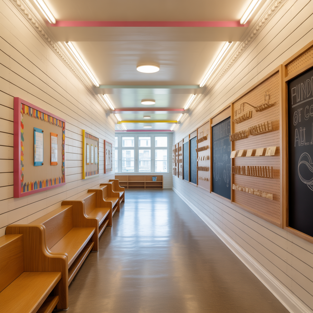 school corridor wall decoration