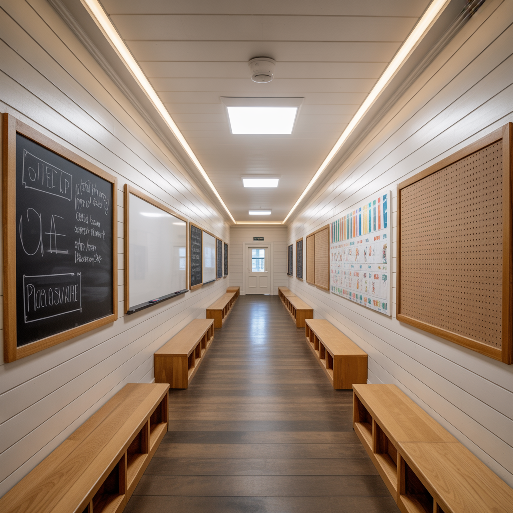 school corridor wall decoration