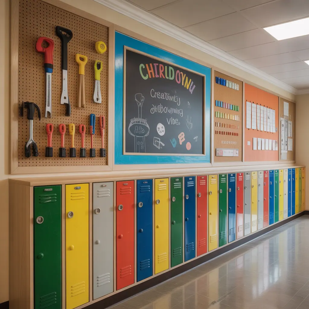 school corridor wall decoration