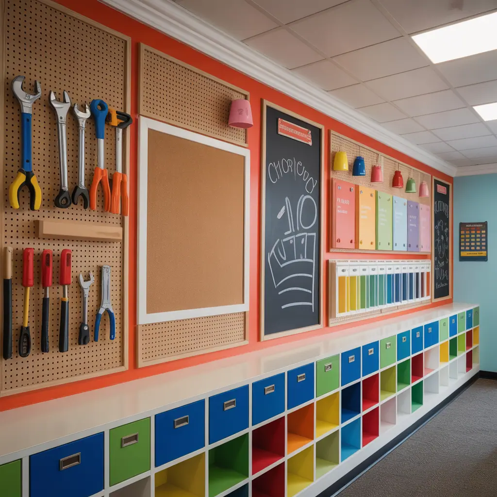 school corridor wall decoration