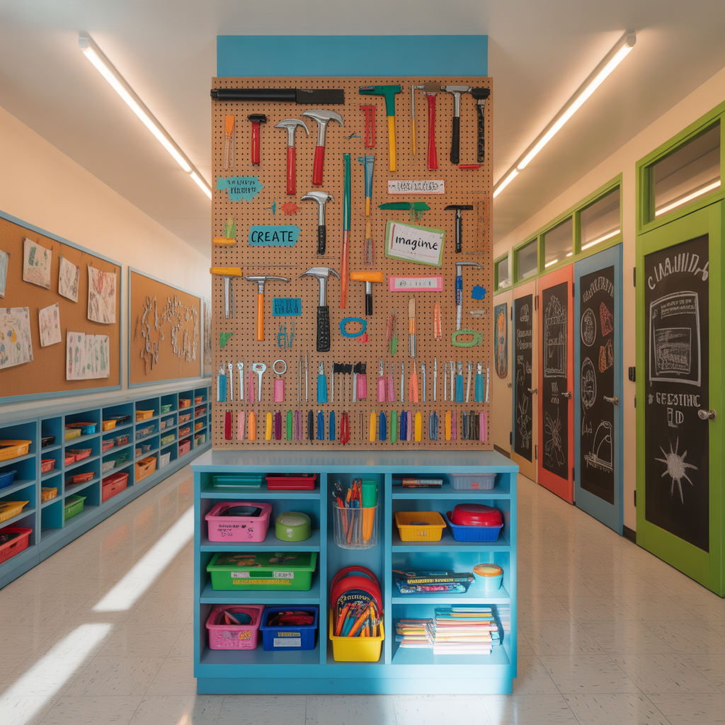 school corridor wall decoration